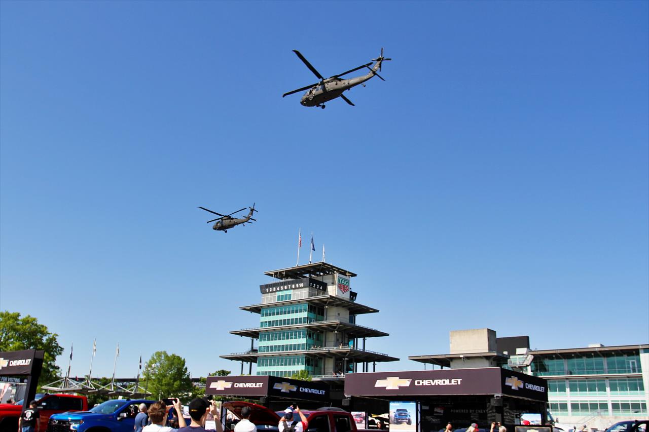 Helicopter Fly-over - PPG Presents Armed Forces Qualifying - By: Paul Hurley -- Photo by: Paul Hurley
